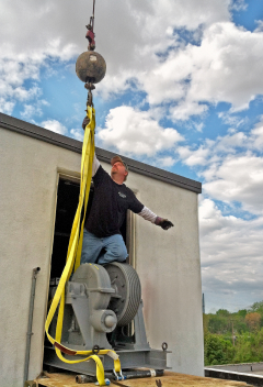 Allied Elevator company team ensures quality work.