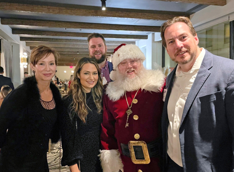 Allied Elevator company team on site enjoy the holidays.